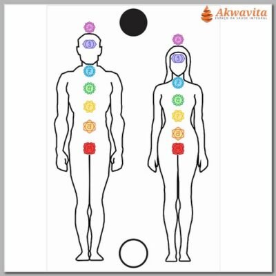 Figura Humana Chakras Cor Gráfico Radiônico PVC20x20cm