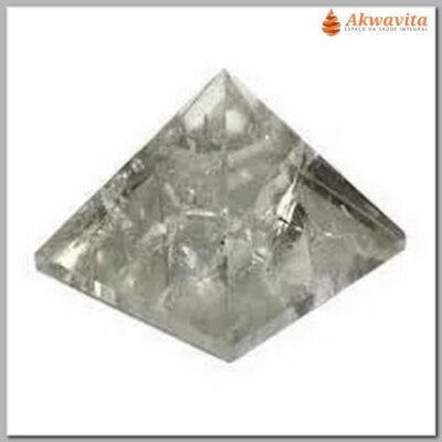 Pirâmide de Cristal Quartzo Natural semi limpa 42mm65gr