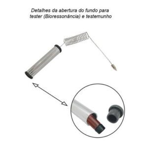 Aurímetro ou Aurameter Cabo de Metal Redondo Testemunho