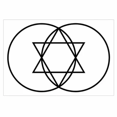 Vesica Piscis Reprogramador Gr Radiônico de PVC 20x20cm