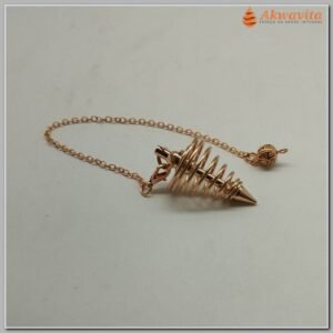 Pêndulo Espiral de Metal Acobreado Pião Limpeza