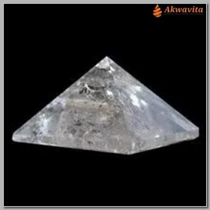 Pirâmide de Cristal Quartzo Natural semi limpa 30mm-Lj