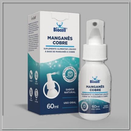 Manganês-Cobre Suplemento Alimentar Spray Sublingual 60ml