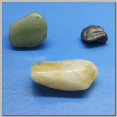 Kit Pedras do Signo de Leão Citrino Esmeralda Quartzo Verde