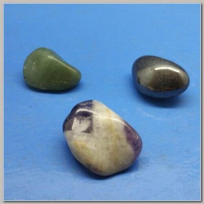 Kit Pedras do Signo de Áries Hematita Ametista Quartzo Verde