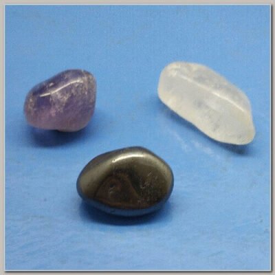 Kit Pedras do Signo de Escorpião Hematita Ametista Cristal