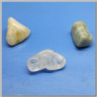 Kit Pedras do Signo Gêmeos Amazonita Cristal e Citrino