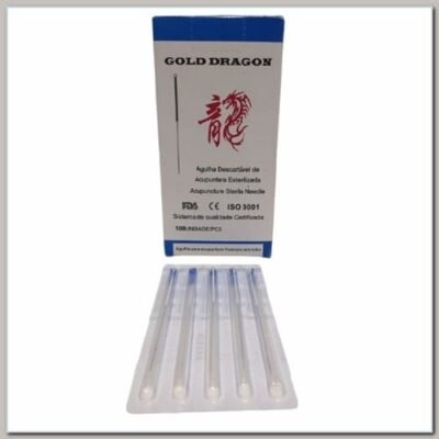 Agulha de Acupuntura argola 25×40 Ind 100UI Chinesa Dragon