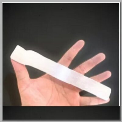 Pedra Selenita Branca Bruta Bastão Tira Energias 90g