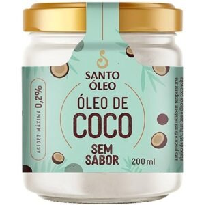 Óleo de Coco Sem Sabor Santo Óleo o Versátil 200ml