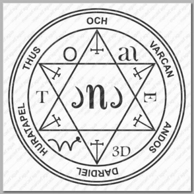 Pantáculo Saúde Vitalidade Gráfico Radiônico de PVC 17cm