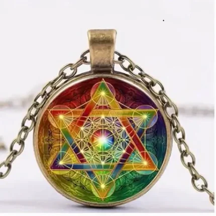 Pingente Arcanjo Metatron Amarelo Vermelho Verde Supremacia