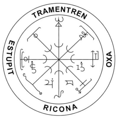 Pantáculo para Fazer Fugir os Feiticeiros PVC 17x17cm