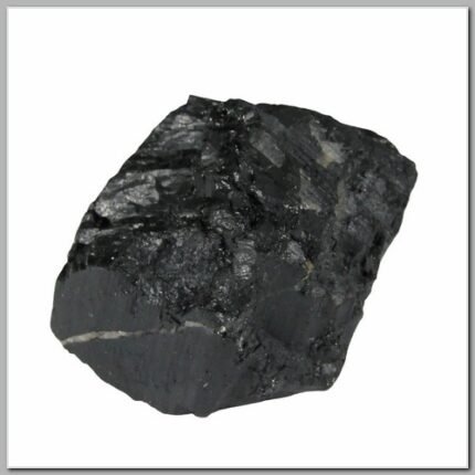 Pedra Turmalina Negra Bruta anti Magia Negra 40g