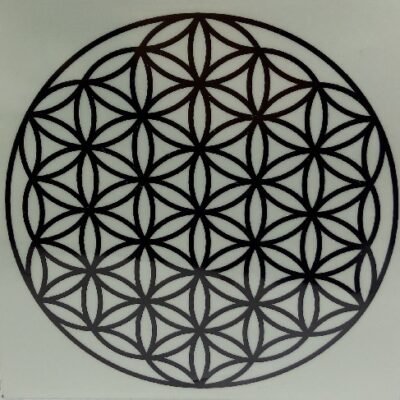 Flor da Vida a Criação Gráf Radiônico PVC 32cmx2mm-MSS