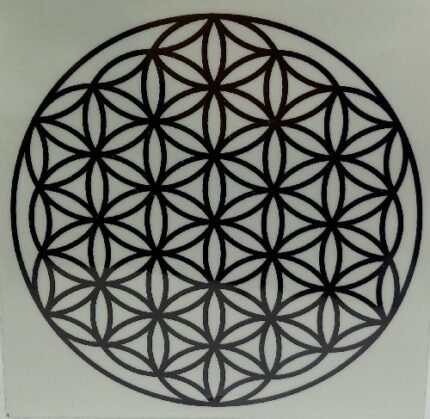 Adesivo Flor da Vida Geometria Sagrada 7x7cm 2UN