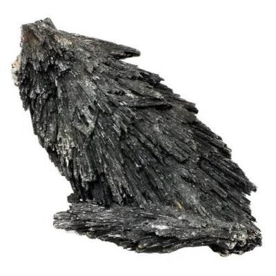 Pedra Cianita Preta Vassoura de Bruxa Limpa e Protege 40g