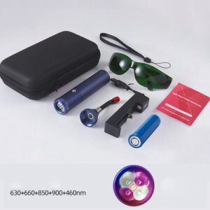 Caneta LED Vermelho Azul e Infra Aftas Herpes Dores e Pele