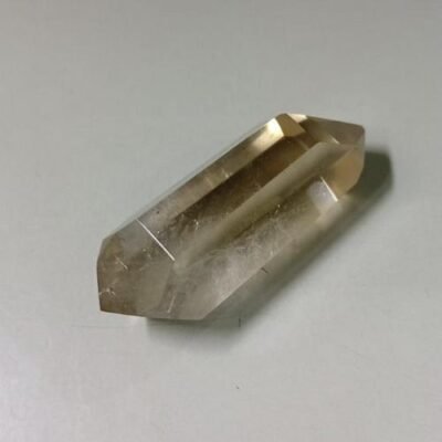 Cristal Biterminado Fumê Limpeza Energia 25gr 6cm