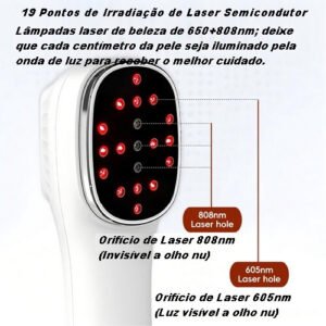 Dispositivo Terapêutico LED Portátil 19 Emissores 650-808nm