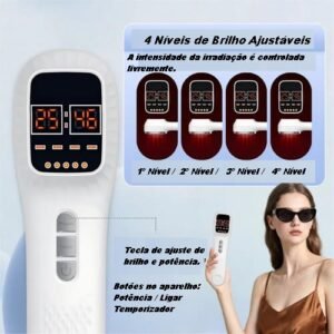 Dispositivo Terapêutico LED Portátil 19 Emissores 650-808nm