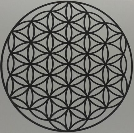 Flor da Vida a Criação Gráfico Radiônico em PVC 8x8cm