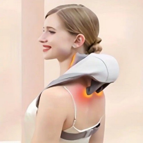 Massageador de Pescoço Cervical Ombros Coluna e Calor Infra