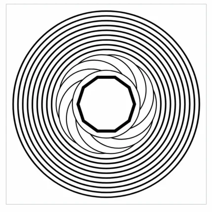 Trígono Protetor Gráfico Radiônico PVC 17cm Placa19cm-THML