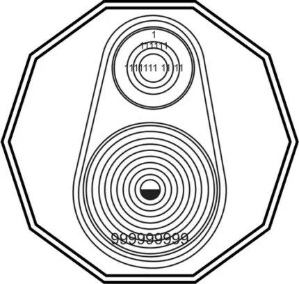 Relax Sono à Distância Gráfico de PVC 17cm Placa19cm