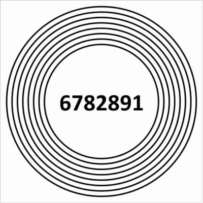 Saúde Financeira Gráfico Radiônico PVC 17cm Placa 19cm