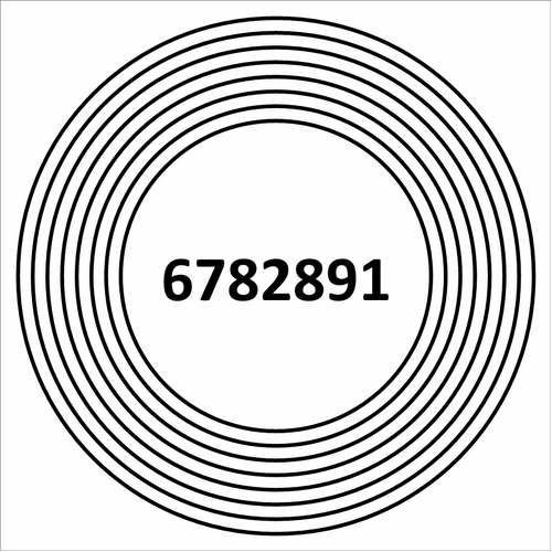 Saúde Financeira Gráfico Radiônico PVC 17cm Placa 19cm