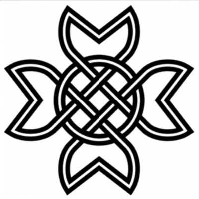 Cruz de São Mauro Gráf Radiônico PVC 17cm placa 19cm