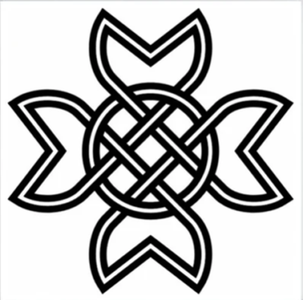 Cruz de São Mauro Gráf Radiônico PVC 17cm placa 19cm