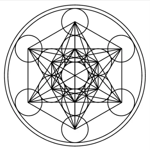 Arcanjo Metatron Gráfico Radiônico de PVC Placa 19cm