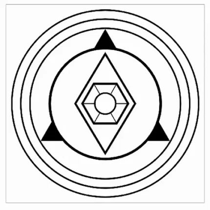 Psico Protetor Gráfico Radiônico PVC 17 cm 19x19cm