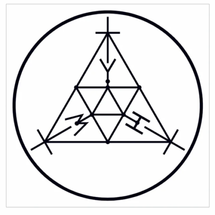 André Phillipe Scap Círculo Gráf Radiônico PVC Placa 19cm