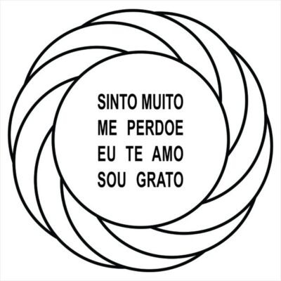 HoPonopono Gráfico Radiônico 17cm Placa PVC 19cm