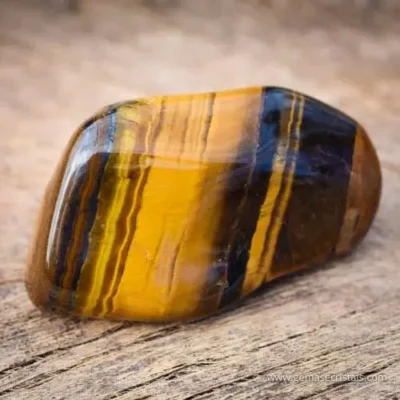 Pedra Olho de Tigre Rolada Coragem Cura Proteção 65g