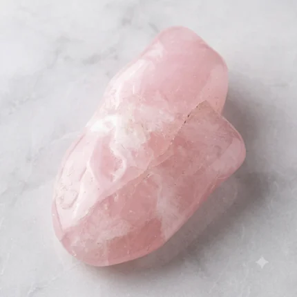 Pedra Quartzo Rosa Rolada Emocional Calmante 110gr 8x6cm