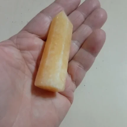 Ponta Sextavada Cristal Hematoide Foco Mental 60gr 7cm