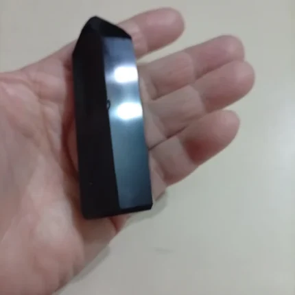 Ponta Sextavada Obsidiana Negra Extra de 70a85gr