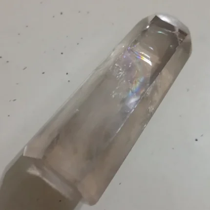 Ponta Sextavada Cristal Fumê Limpeza 60 a 70gr