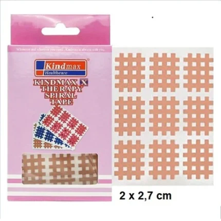 Cross Tape Técnica Spiral Tape P 21x27mm 180UN Bege-Kindmax