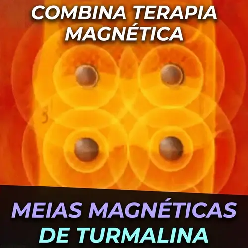 Meia Branca com Turmalina Aquecimento Saúde para Pés