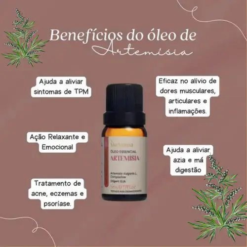 Óleo Essencial de Artemísia Tira o Frio MTC 5ml-ViaAroma