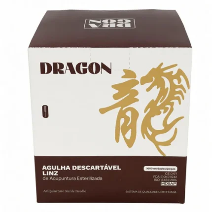 Agulha Acupuntura Chinesa Dragon Linz 25x40 1000un Blister