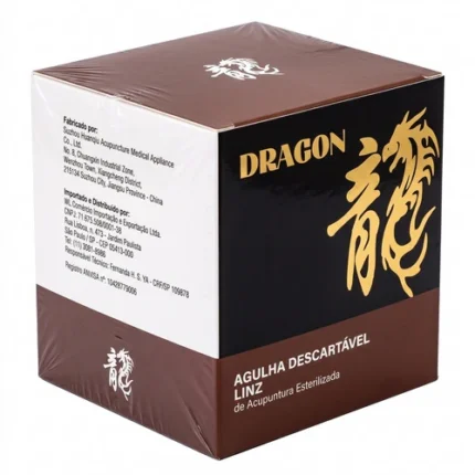 Agulha Acupuntura Chinesa Dragon Linz 25x30 1000un Blister