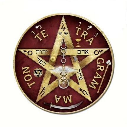Mandala Tetragramaton Arte Mística Símbolos em MDF 15cm